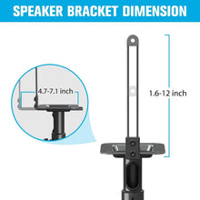 Load image into Gallery viewer, Premium Speaker Stands for Vizio, JBL &amp; More - Adjustable &amp; Cable Concealment