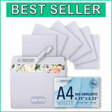 Load image into Gallery viewer, Convenient Self-Seal A4 Invitation Envelopes - Perfect for DIY Cards &amp; Printing