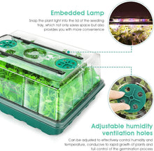 Load image into Gallery viewer, Seedling Starter Kit with Automatic Timer &amp; Humidity Control for Indoor Gardens