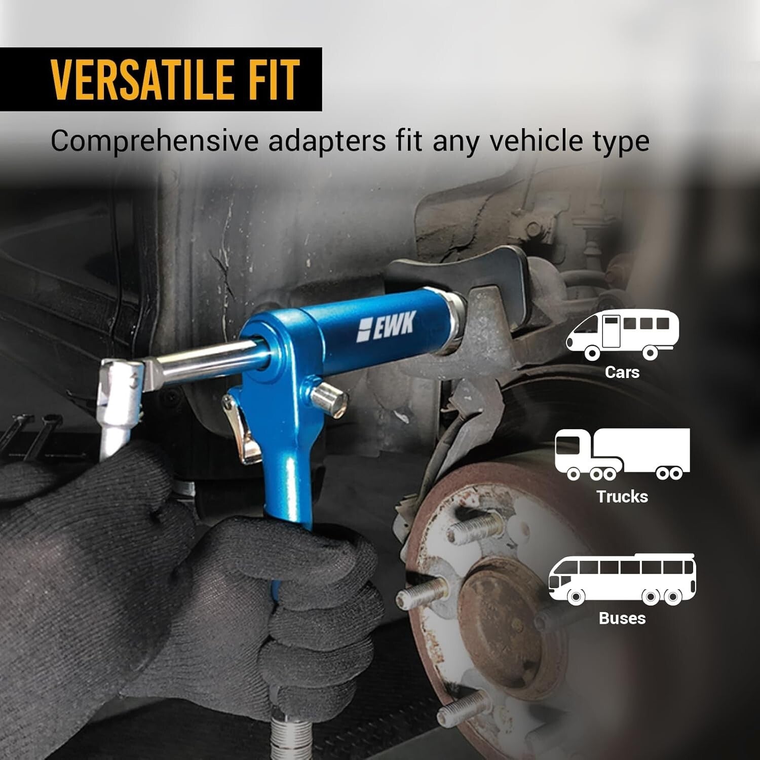 Efficient 16-Pc Brake Caliper Piston Tool with Magnetic Pins & Adjustable Handle