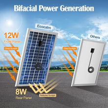 Load image into Gallery viewer, 6” Solar Powered Exhaust Fan with Bifacial Panel for Chicken Coops &amp; Greenhouses