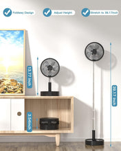 Load image into Gallery viewer, Super Quiet Telescopic Desk/Stand Fan - 7200mAh Battery &amp; 4 Speed Settings