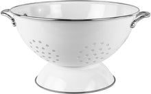 Load image into Gallery viewer, Versatile 5 Quart Enamel Colander for Straining &amp; Serving - Great for Families