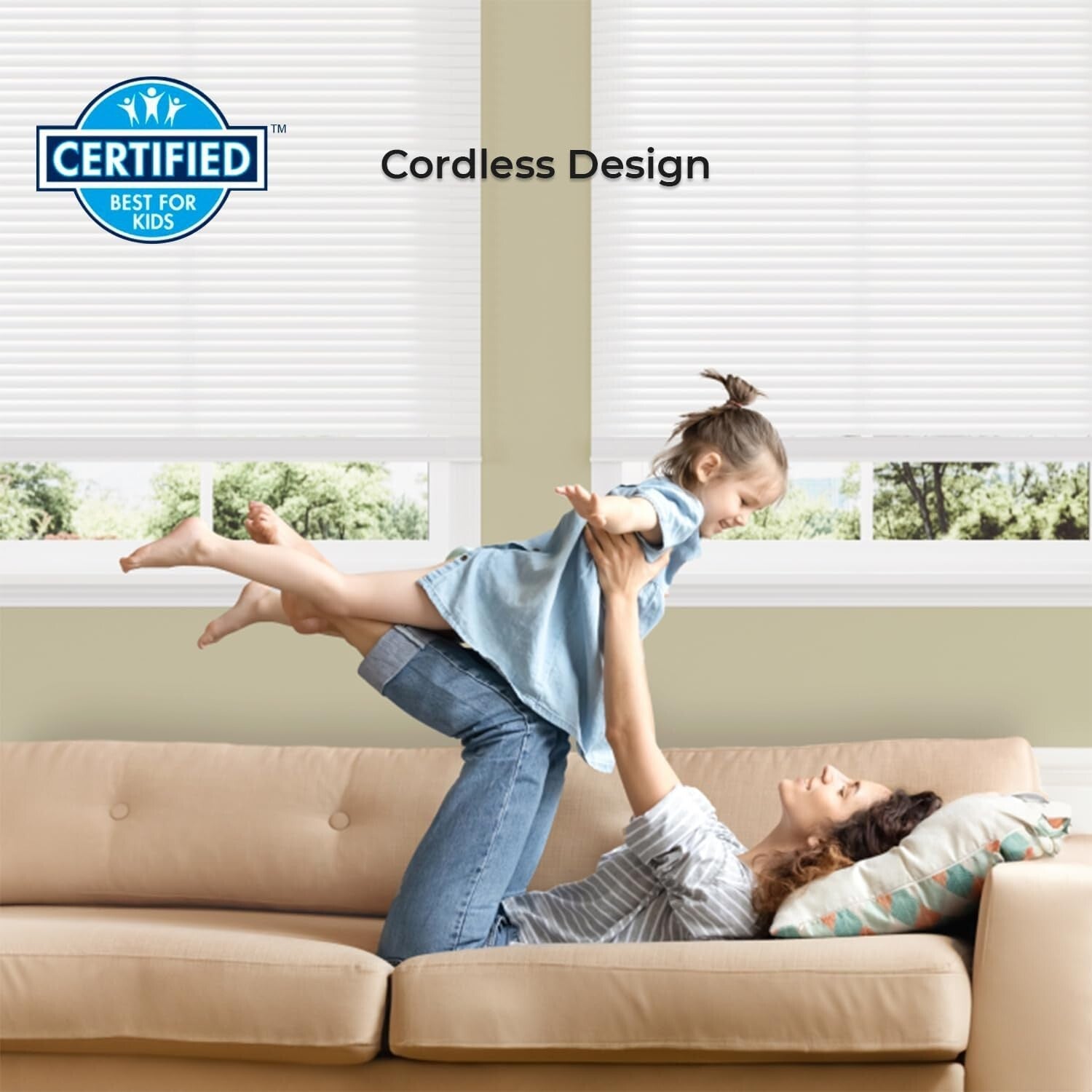 Versatile 2" Faux Wood Blinds - Custom Sizes & Easy Installation for Every Room