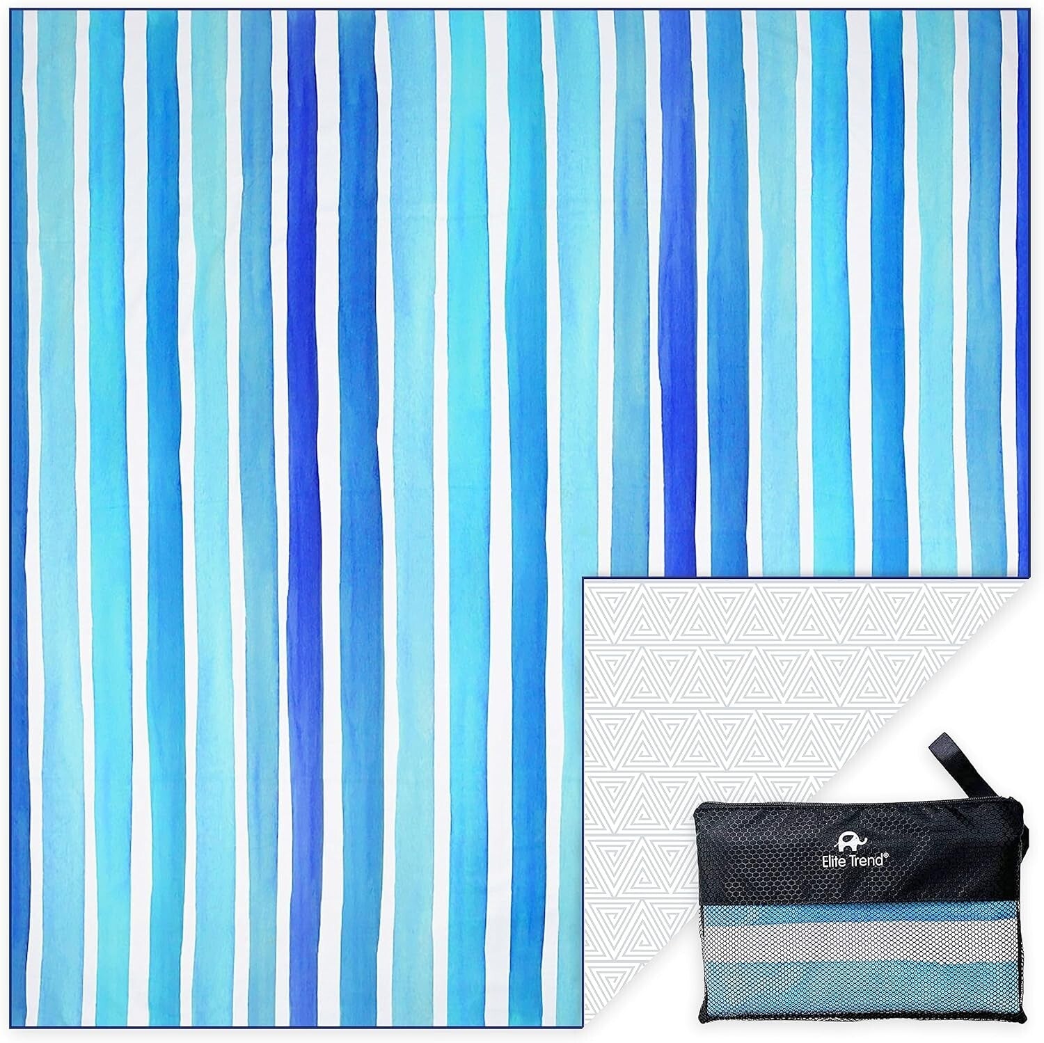 Compact and Lightweight Microfiber Beach Towel 72x72 – Ideal for Family Trips