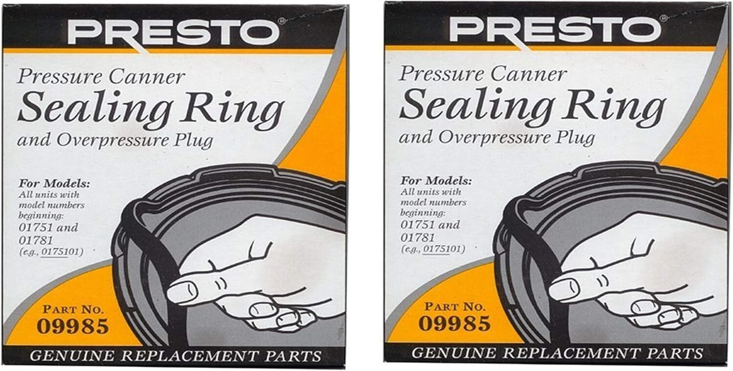 Durable 2-Pack Pressure Cooker Sealing Rings with Over Pressure Plug Included