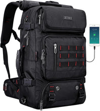 Load image into Gallery viewer, Premium Black Nylon Convertible Backpack with Shoe Compartment for Travelers
