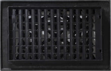 Load image into Gallery viewer, Elegant Victorian Floor Register, 6x10 in Cast Iron Black for Timeless Decor