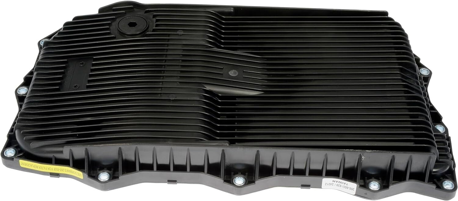 Durable Transmission Fluid Pan with Drain Plug, Gasket & Bolts for Select Models