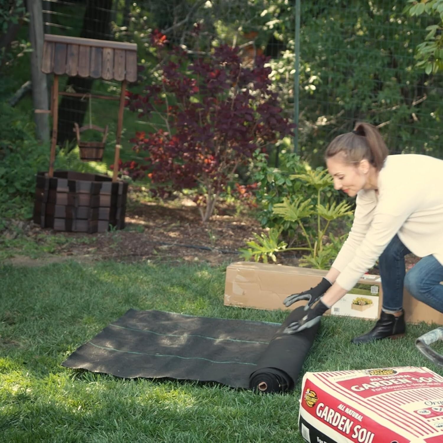 4ft x 50ft Chemical-Free Weeding Mat - Premium Landscape Fabric for Healthy Soil