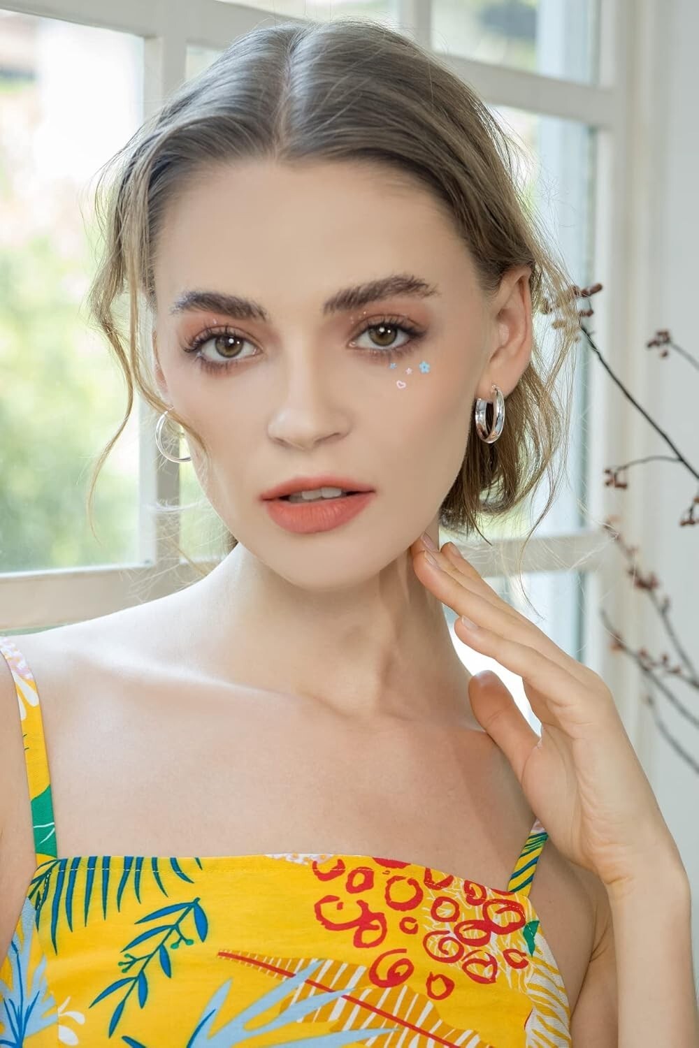 Elegant Sterling Silver Click-Top Hoop Earrings - Half Round Design Available