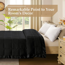 Load image into Gallery viewer, Lightweight King Size Blanket with Satin Trim - Ideal All-Season Comfort, 90x108