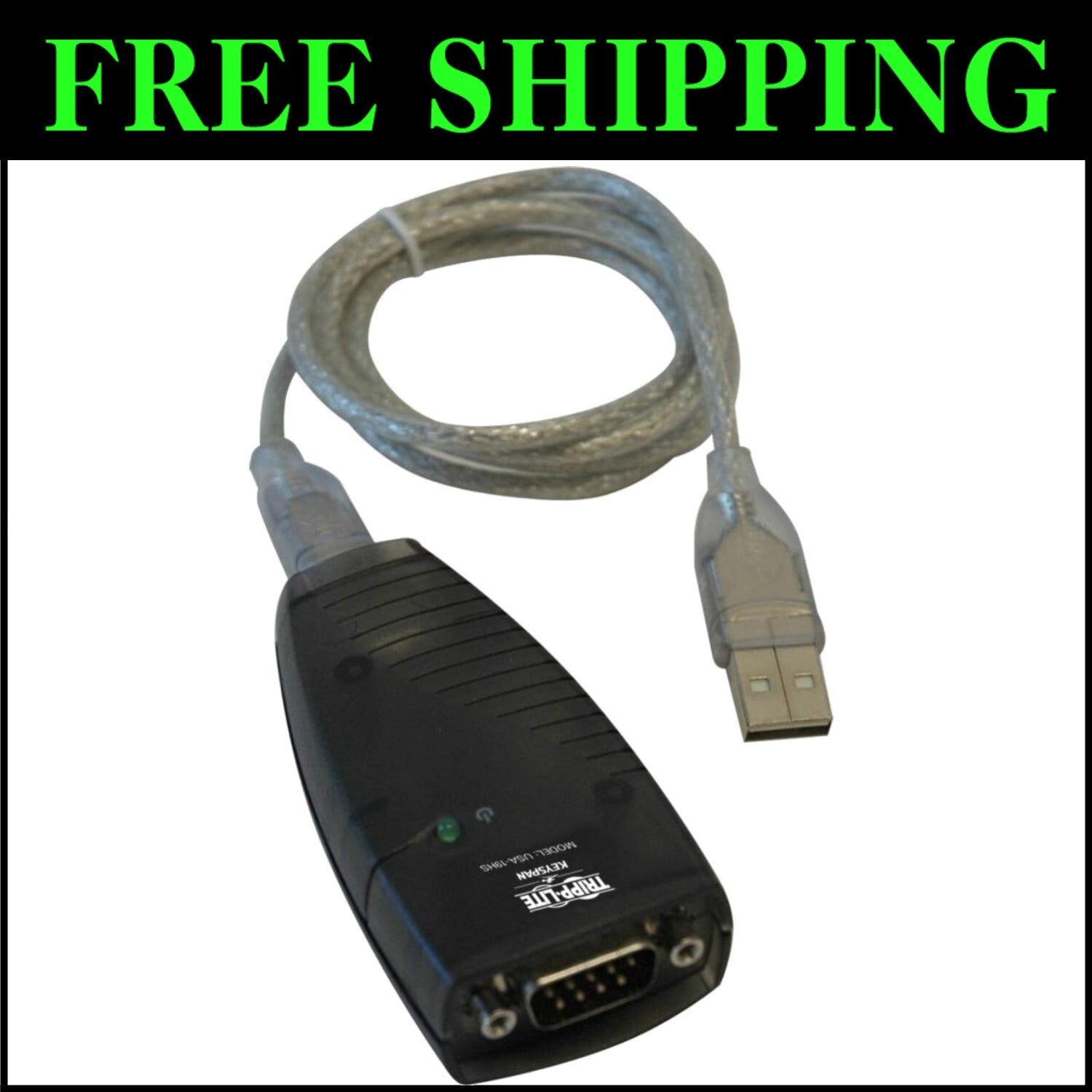 Plug-and-Play USB to Serial Adapter - Fast Data Transfer for All Devices