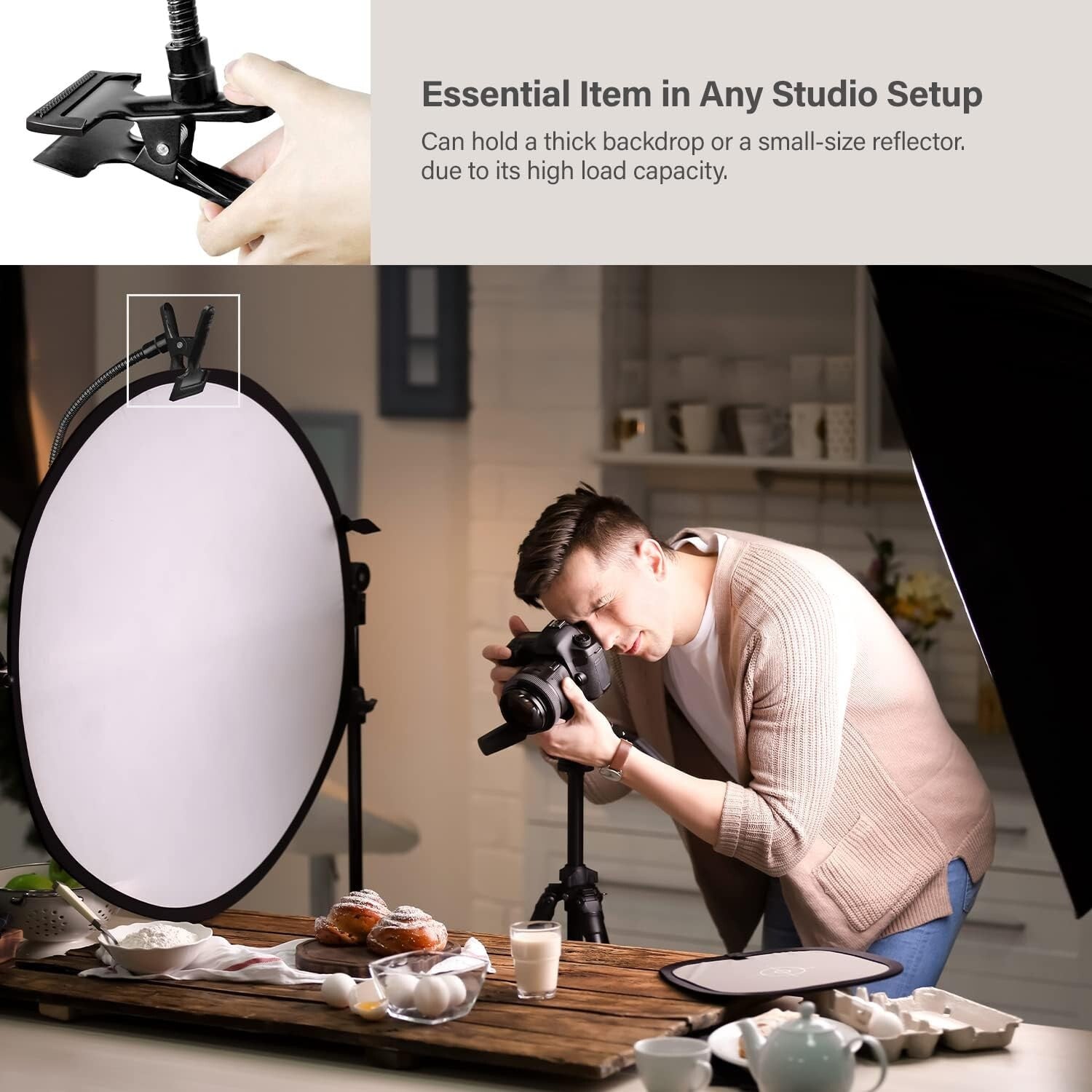 Flexible Gooseneck Light Stands with Heavy-Duty Magic Clamps for Photographers