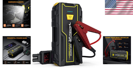 Lightweight 3000A Car Battery Jump Starter & Emergency Kit with Smart Protection
