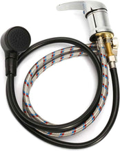 Load image into Gallery viewer, Chrome Brass Salon Shampoo Bowl Faucet &amp; Sprayer Kit - Easy Install with Adapter