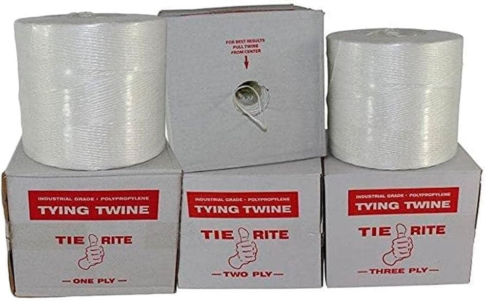 156 lb Polypropylene Tying Twine - Durable Bundling Twine 6300 Ft in White
