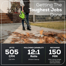 Load image into Gallery viewer, Compact 40V Handheld Leaf Blower/Vacuum - Pro-Grade Performance &amp; Ergonomic Grip