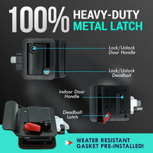 Load image into Gallery viewer, Durable Water-Resistant RV Door Locks - Easy Install with 4 Keys Included
