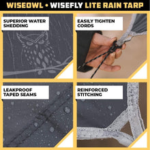 Load image into Gallery viewer, 11x9 ft Waterproof Camping Tarp with Guy Lines &amp; Carry Bag - Adventure Ready