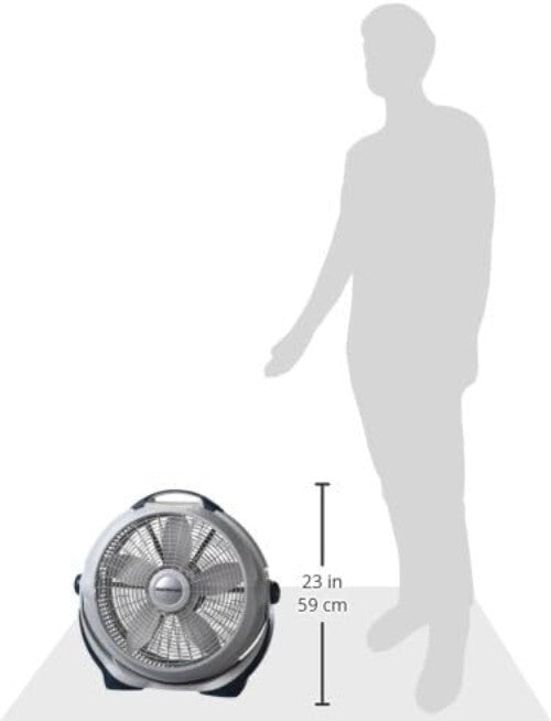 Whisper-Quiet 20" Floor Fan with 3-Speed Settings - Ideal for Home and Office