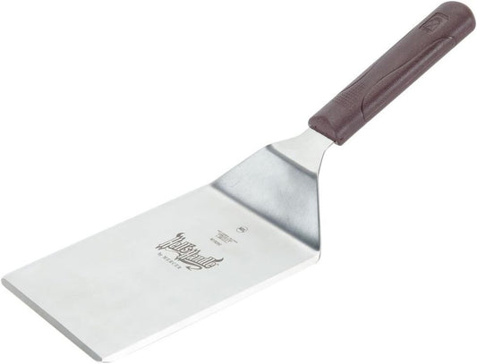 Mercer Hell's Handle Turner - 6'' x 5'' Heavy Duty Spatula for High-Heat Cooking