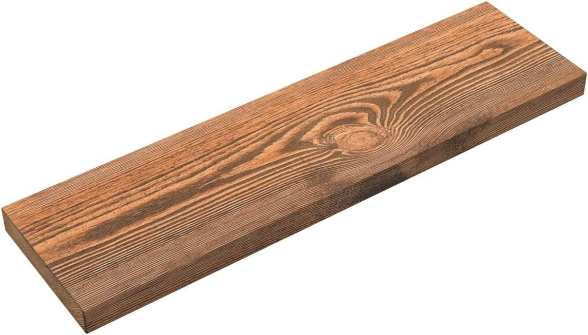 Elegant 24" Floating Shelves - Rustic Solid Wood for Kitchen and Living Room