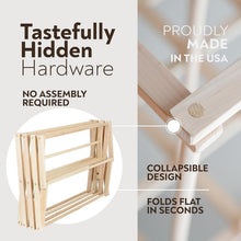 Load image into Gallery viewer, Furniture-Grade Folding Drying Rack - 47 Feet of Space for Bulky Laundry
