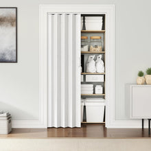 Load image into Gallery viewer, Durable White Accordion Folding Doors - Space-Efficient 32" Design