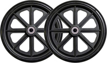 Load image into Gallery viewer, Durable 8" Caster Wheel Assembly - Non-Marking Rubber Tire for Mobility Aids