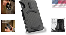 Load image into Gallery viewer, Sleek Ridge MagSafe Wallet - Slim RFID Card Holder &amp; Cash Strap, 3K Carbon Fiber
