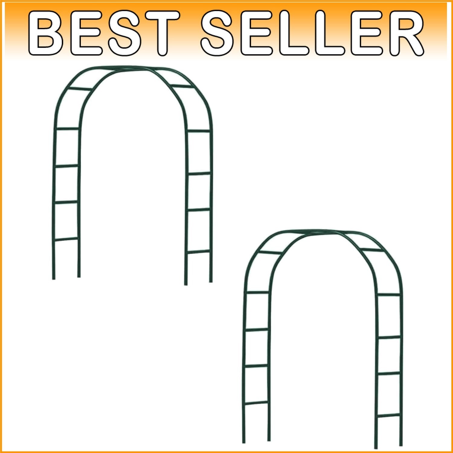 Sturdy 7.9Ft Metal Garden Trellis Arch - Ideal for Climbing Plants & Decorations