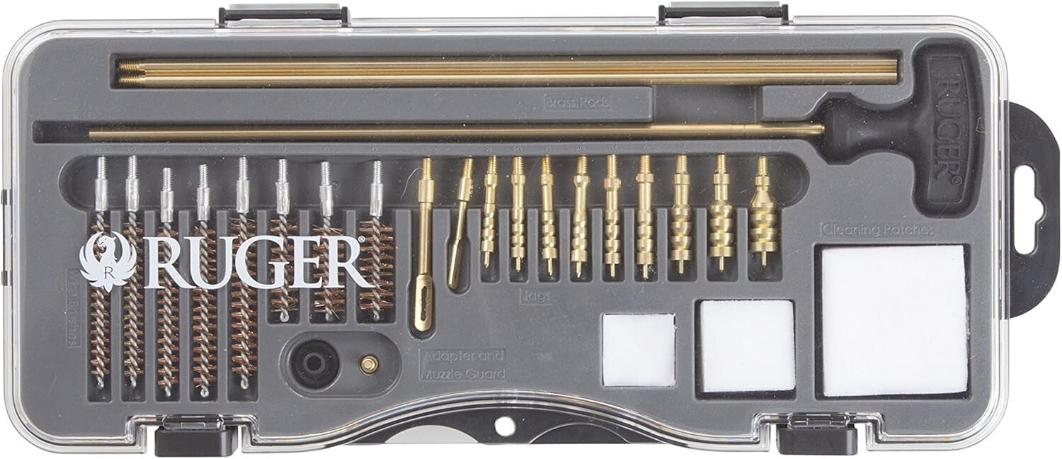 15-Piece Ruger Handgun Cleaning Kit - Lightweight Toolbox with Accessories