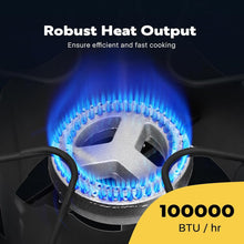 Load image into Gallery viewer, Compact 100,000 BTU Propane Camping Stove - Quick Assembly and Portability