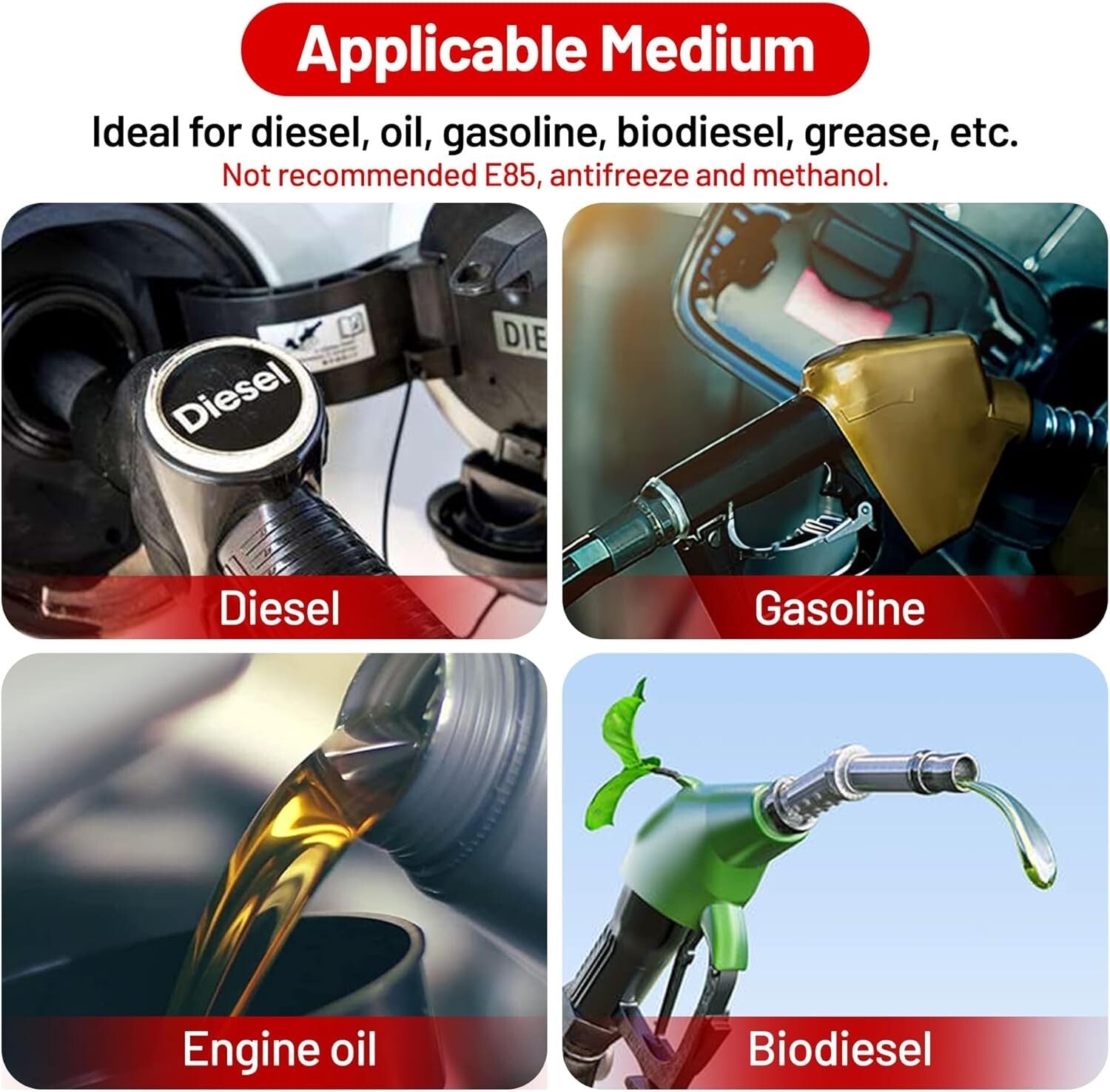 Premium 25FT NBR Fuel Hose - 150 PSI Push Lock for Diesel and Gas Applications