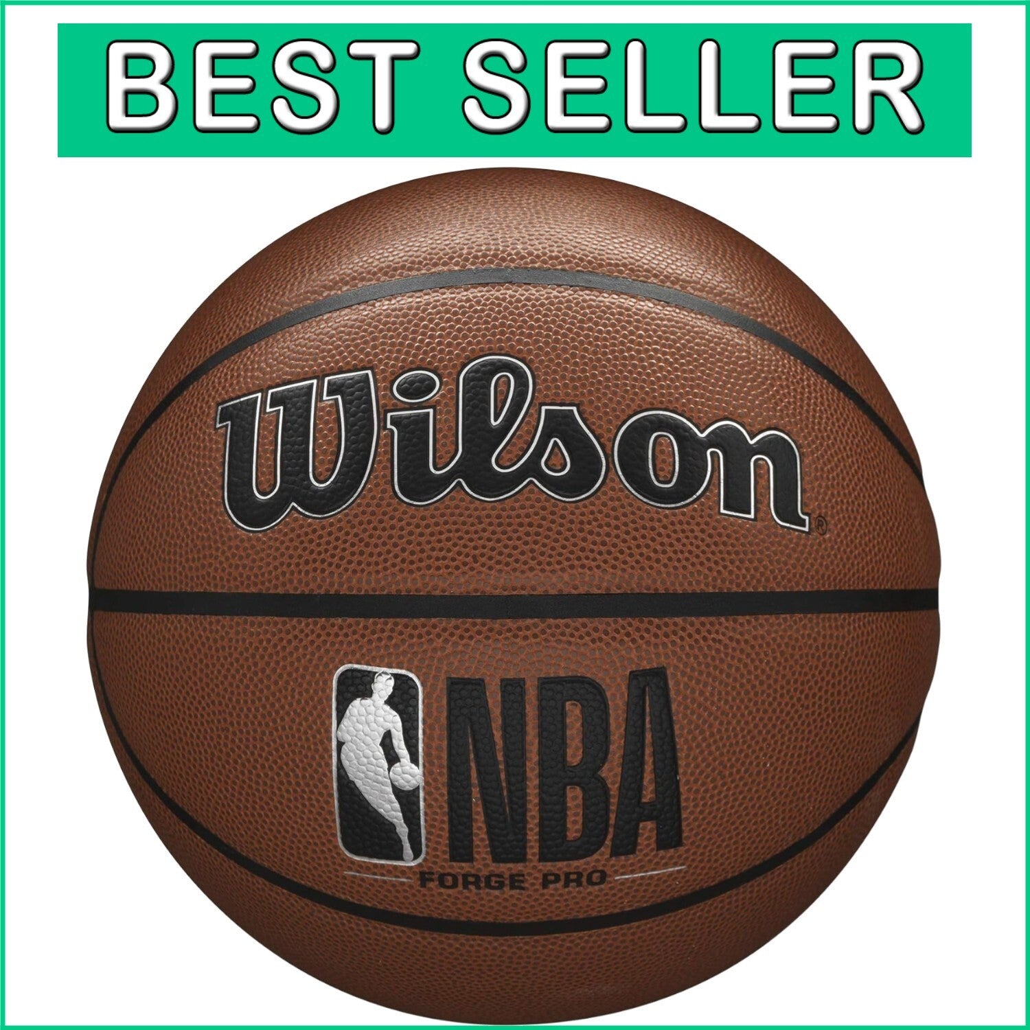 Durable Size 6 NBA Basketball - Brown with Purefeel Grip for All-Weather Use