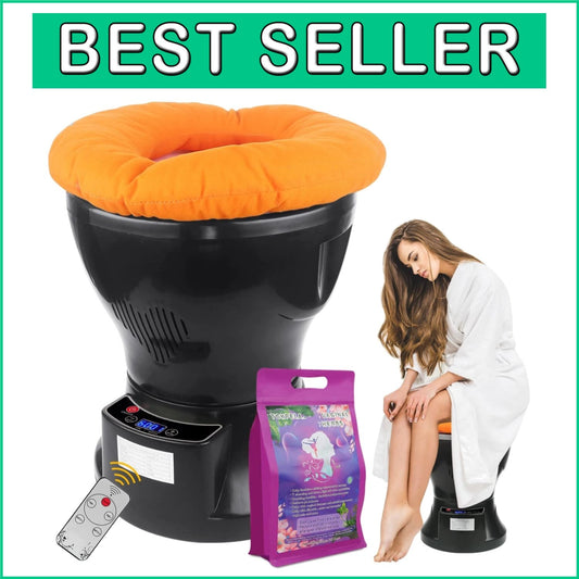 Dual Control Yoni Steamer with Soft Cushion & 20 Herbal Bags for At-Home Care