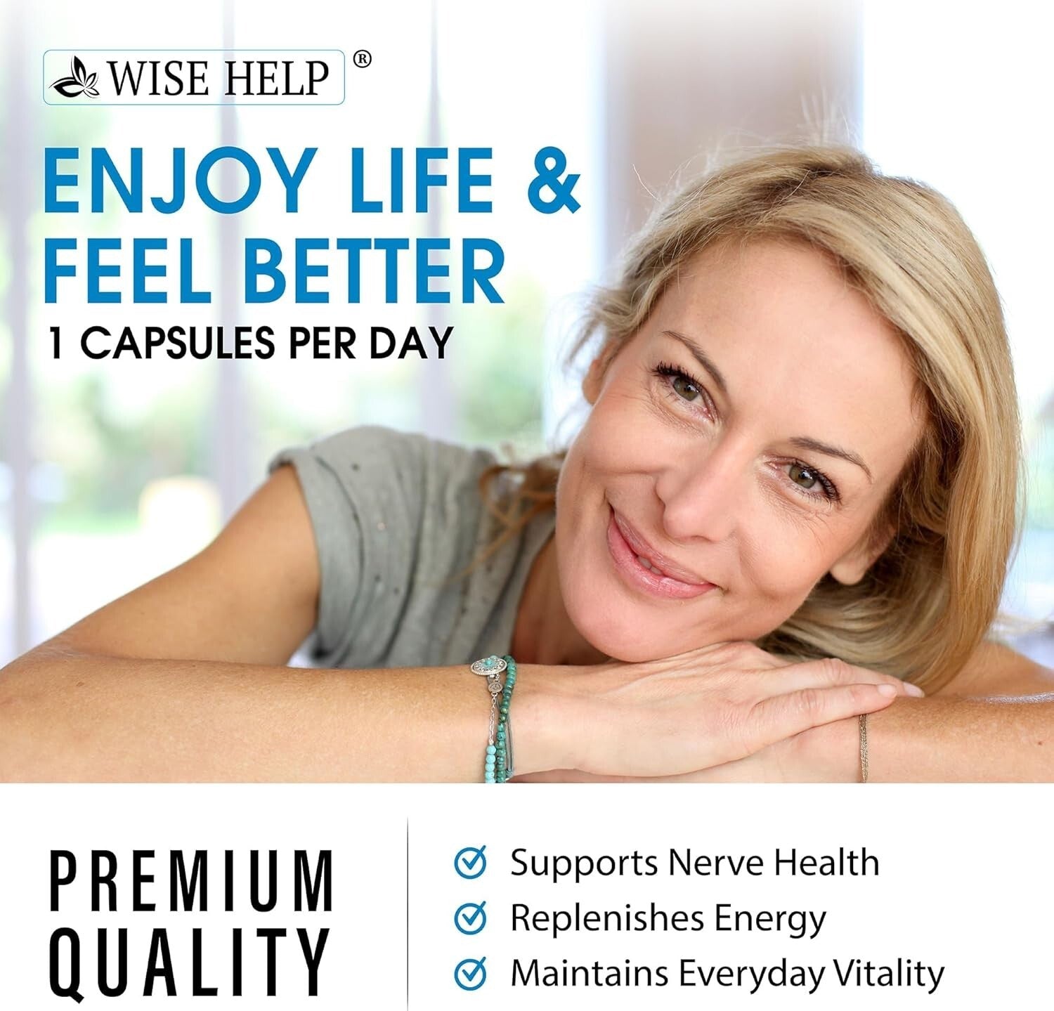 Powerful Nerve Health Formula - 60 Caps for Neuropathy and Trigeminal Neuralgia