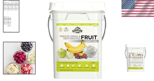 Long-Lasting Emergency Food Supply - 25-Year Fruit Variety Pail with Desserts