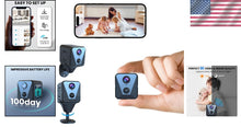 Load image into Gallery viewer, Compact 4K Wireless Surveillance Camera with Night Vision &amp; Motion Detection