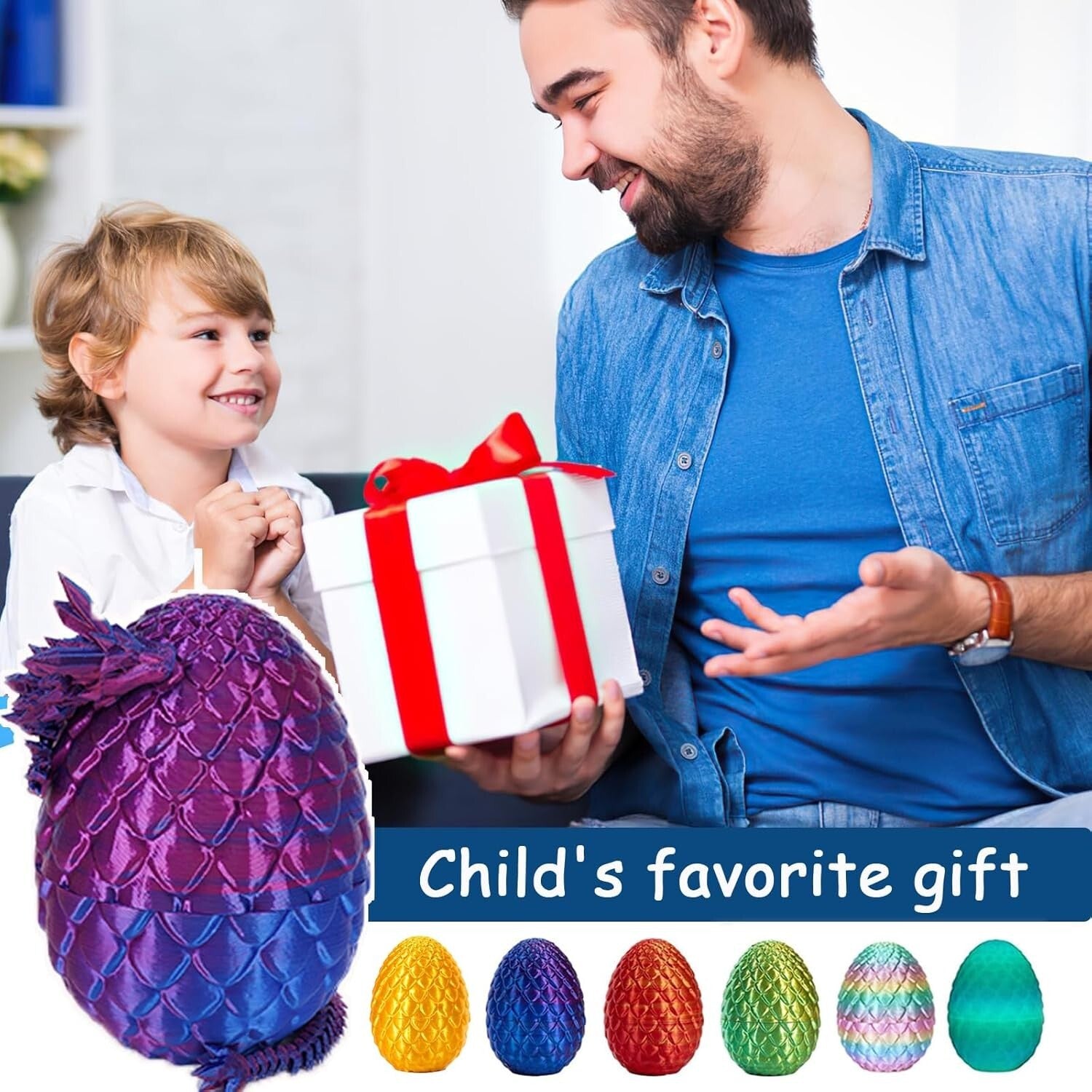 Vibrant 3D Printed Dragon Eggs for Easter - 4 Fun-Filled Toy Surprises