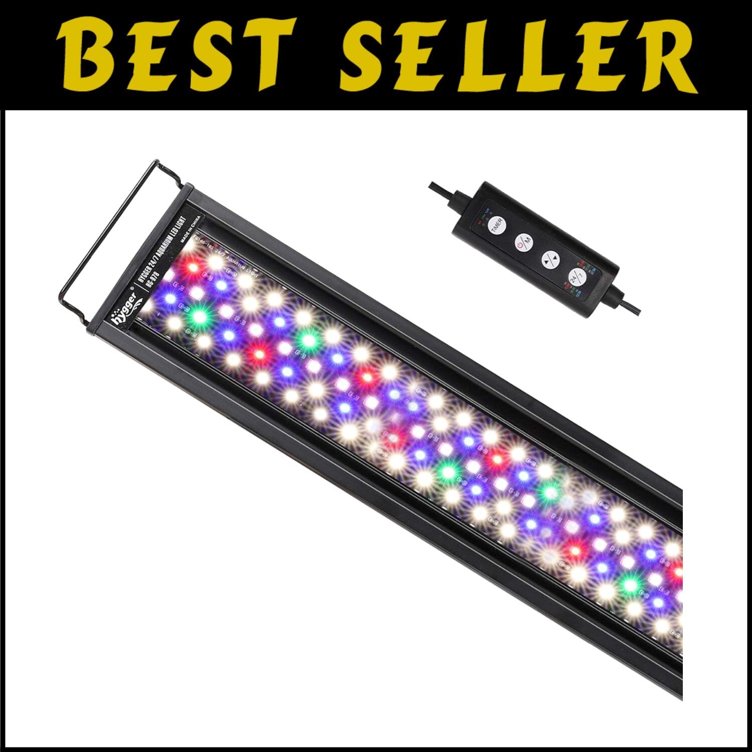 RGB LED Aquarium Light with Remote Control – Perfect for 18-24" Freshwater Tanks