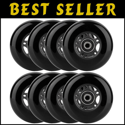 Premium Inline Skate Wheels 80mm with ABEC-9 Bearings - Ultimate Performance