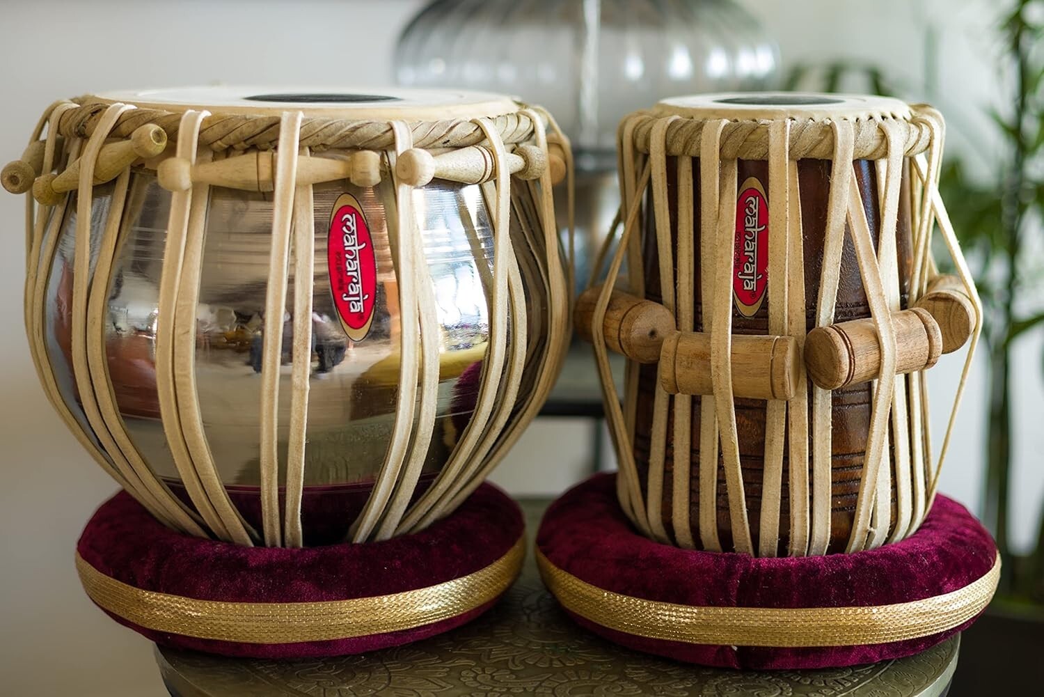 Basic Tabla Set for Beginners - Steel Bayan, Dayan, and Instructional Resources