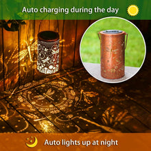 Load image into Gallery viewer, Dragonfly Solar Hanging Lantern – Waterproof LED Beauty for Garden Decor