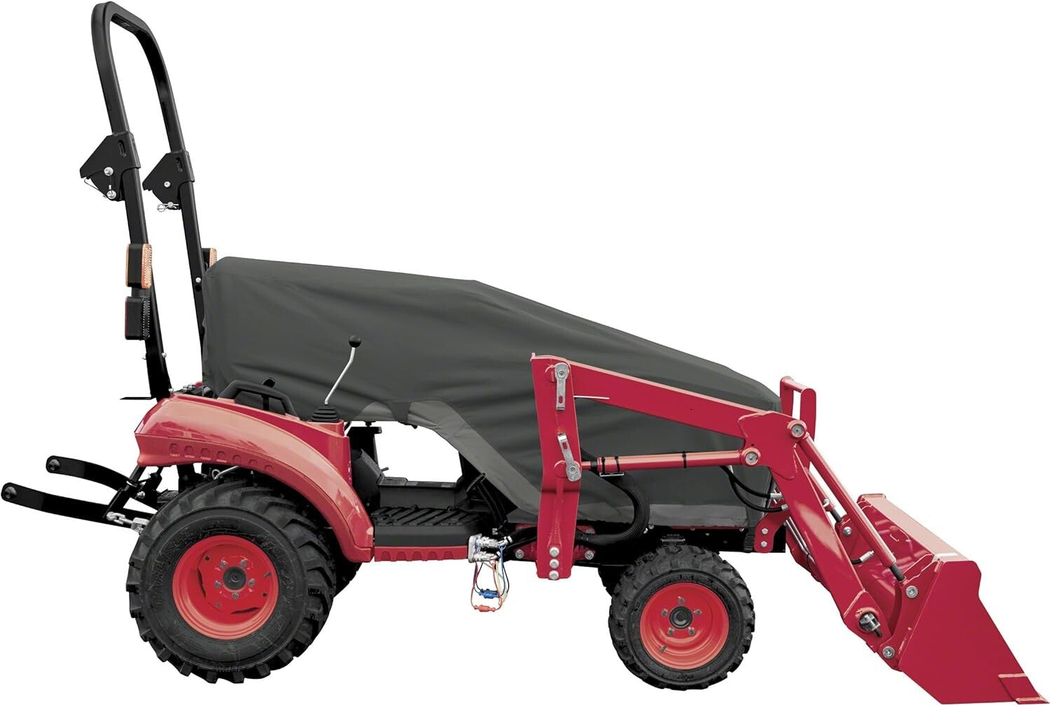 Durable Black Tractor Cover with Elastic Fit - Protection Against Elements