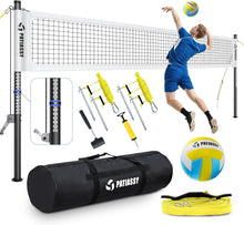 Load image into Gallery viewer, Lightweight Portable Volleyball Set with Net &amp; Boundary Line - Outdoor Fun Ready