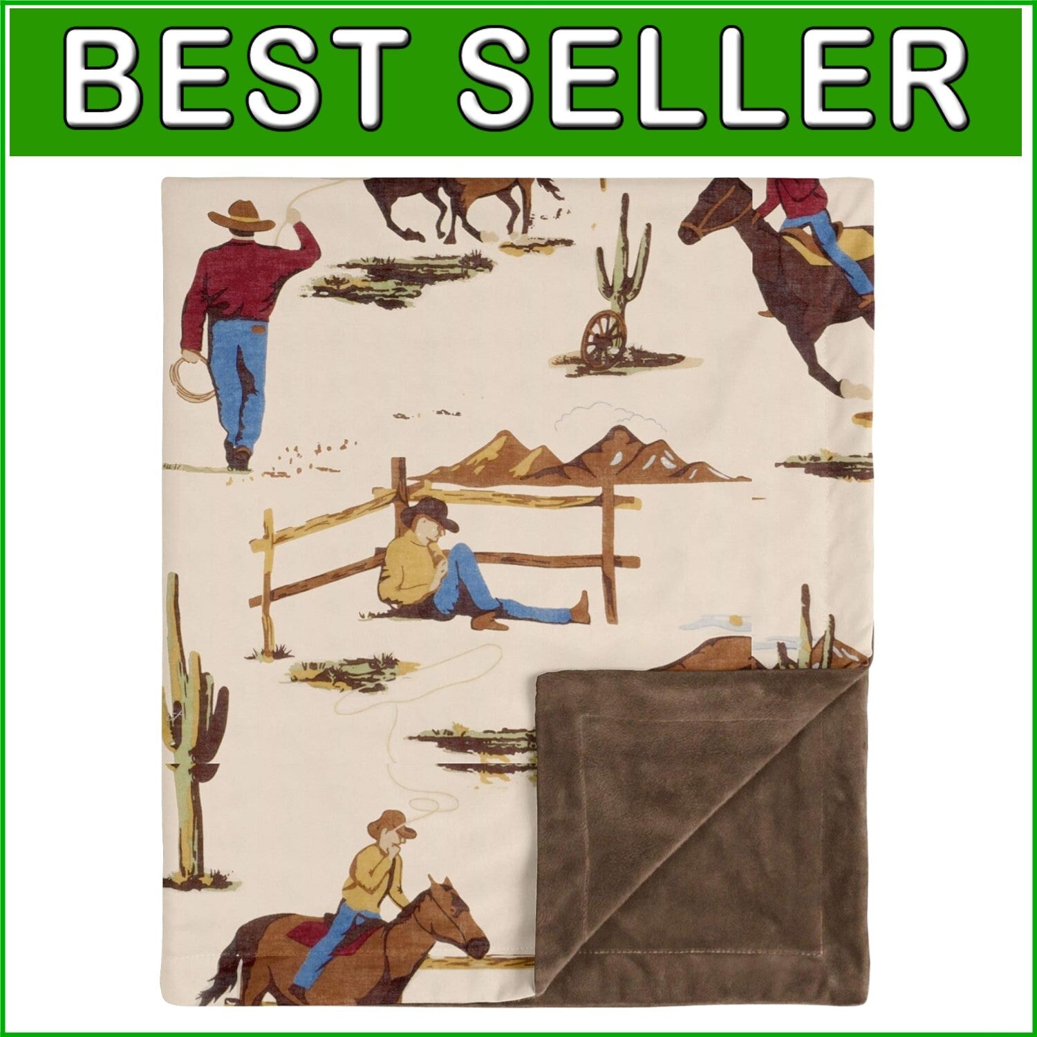 Soft Minky Baby Receiving Blanket with Horse Pattern - Ideal for Winter Travel