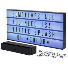 Load image into Gallery viewer, Personalized 24" x 12" LED Light Box with 160 Letters for Memorable Displays