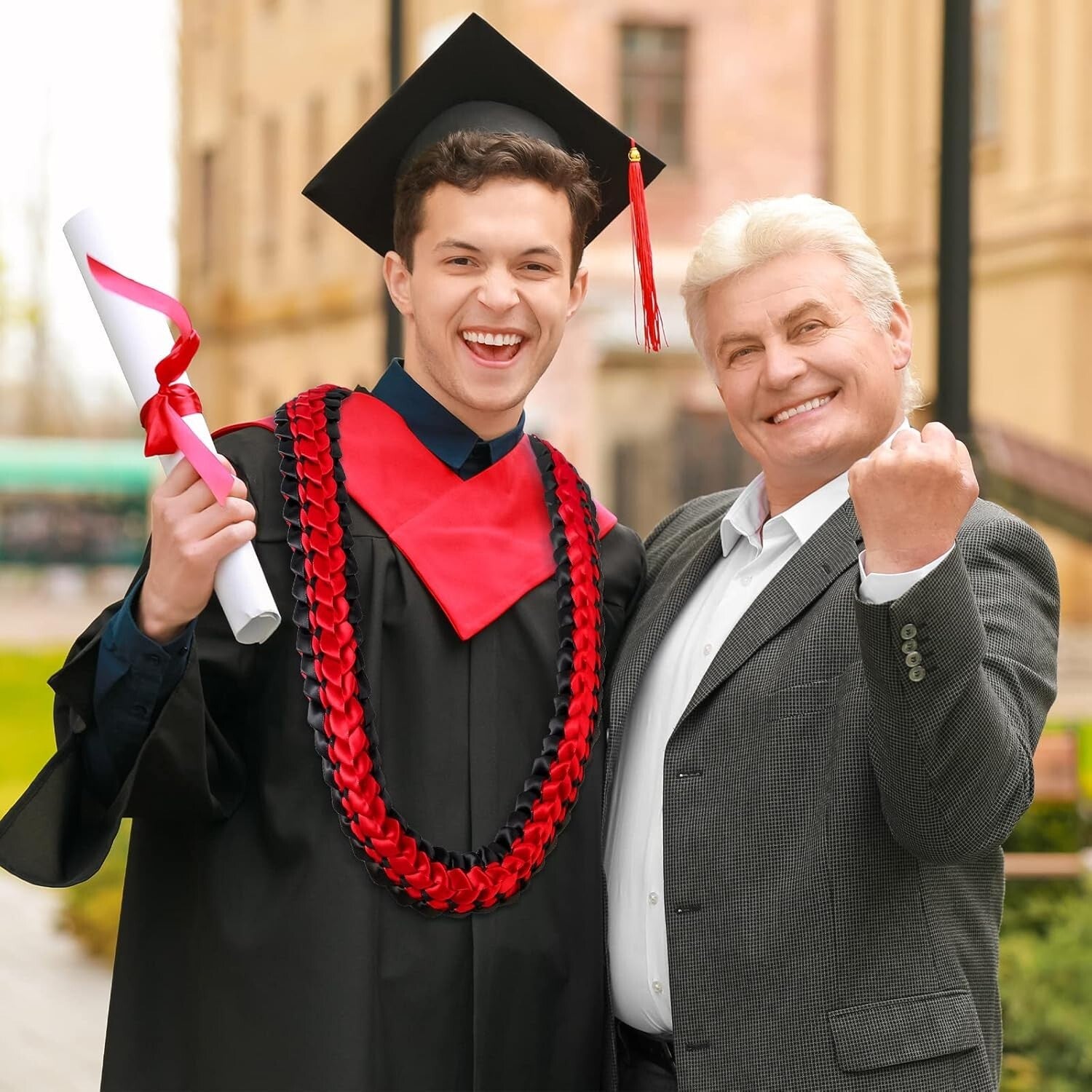 Customizable Double Braided Graduation Leis for Class of 2025 - Perfect Gifts!